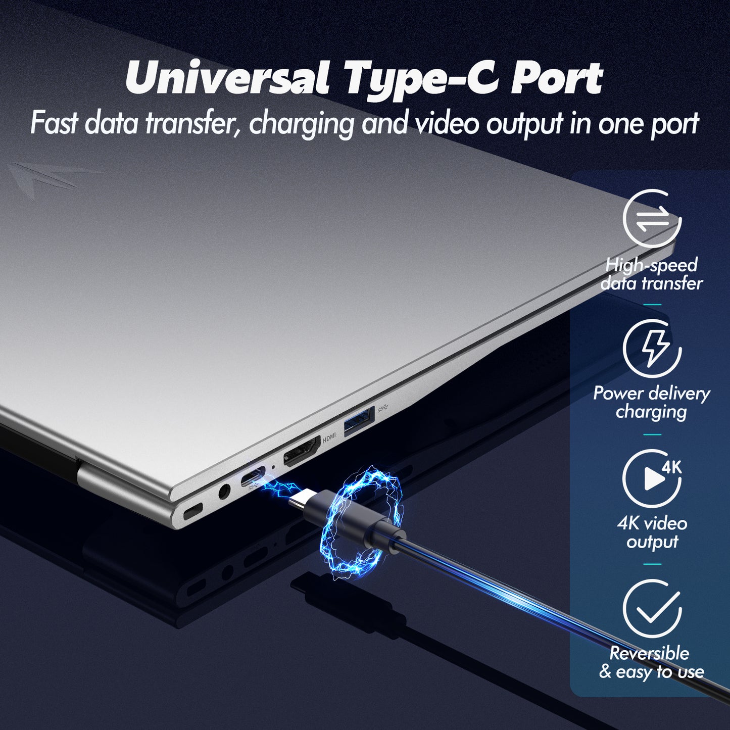 pryloxen 15.6" FHD Laptop Computer, 3050E Processor, 16GB RAM 1TB SSD, WiFi 5 Bluetooth 5.0, USB 3.0/2.0 & Type-C Ports, HDMI, Full-Size Backlit Keyboard, Fingerprint Unlock, Privacy Camera, Win11 Pro, Silver Laptops Notebook for Home Office Study