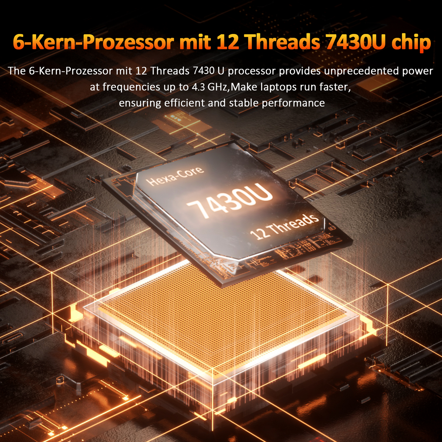 pryloxen 16 Zoll Laptop,Hexa-core 7430U Prozessor(Bis zu 4.3GHz),32 GB DDR4 RAM 1TB SSD,16 Zoll Full HD Display with Kameraverschluss,USB Typ C,USBx3,HDMI,Micro SD Card Slot,Student Notebook