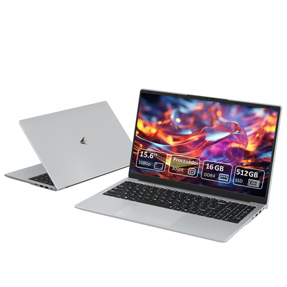Ordenador portátil |Portátiles 15,6" Full HD | PC Ultra Delgado | Procesador 3050e Dual Core | 16 GB RAM | SSD 512 GB Ultra Rápido | Teclado Retroiluminado | Ideal para Oficina/Estudios | Plata