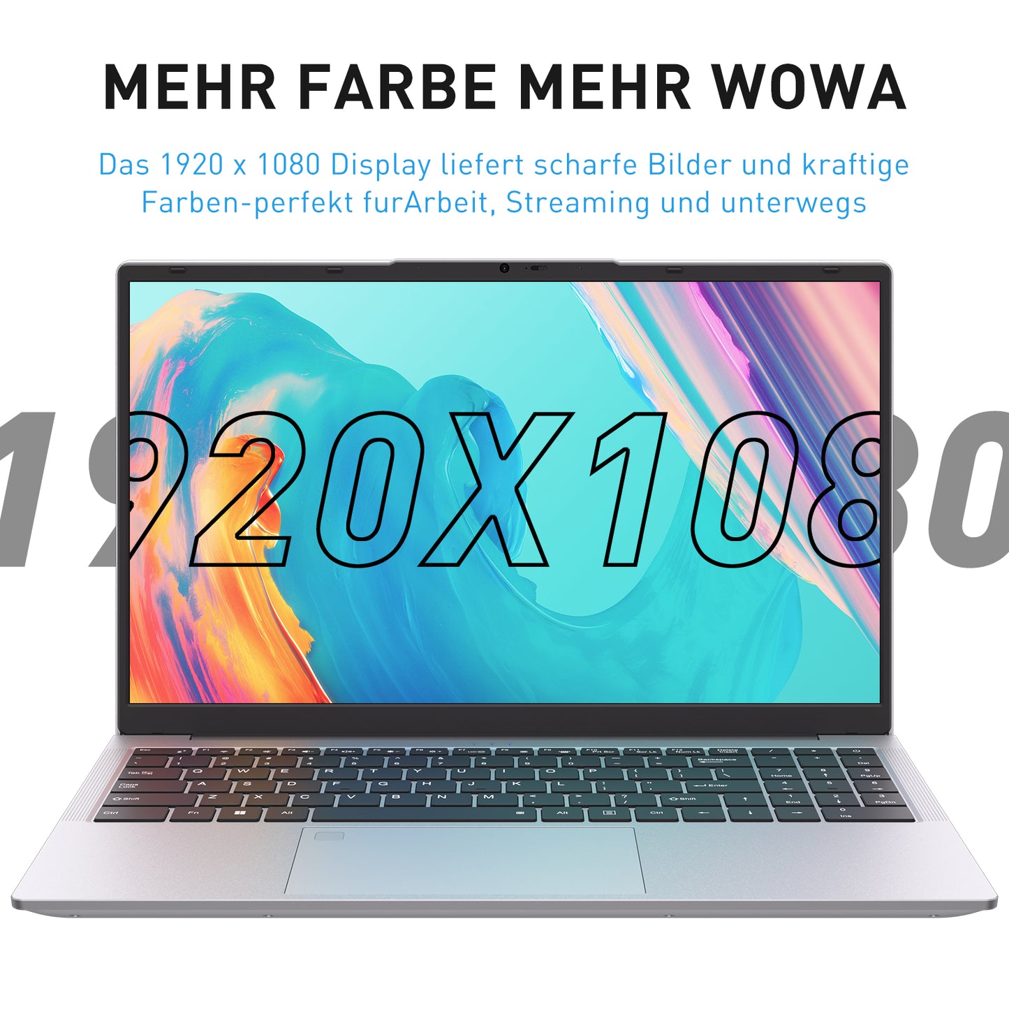pryloxen Laptop 15.6 Zoll, 32GB DDR4 1TB NVMe SSD, Dual-Core 3050E (bis zu 2.80 GHz), with Fingerprint Unlock Notebook, Cooling Fan, Webcam, Dual Speakers, HDMI, Student/Business Laptop
