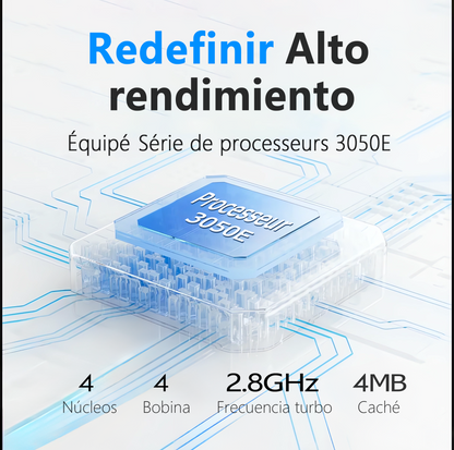 Ordenador portátil |Portátiles 15,6" Full HD | PC Ultra Delgado | Procesador 3050e Dual Core | 16 GB RAM | SSD 512 GB Ultra Rápido | Teclado Retroiluminado | Ideal para Oficina/Estudios | Plata
