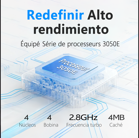 Ordenador portátil |Portátiles 15,6" Full HD | PC Ultra Delgado | Procesador 3050e Dual Core | 16 GB RAM | SSD 512 GB Ultra Rápido | Teclado Retroiluminado | Ideal para Oficina/Estudios | Plata