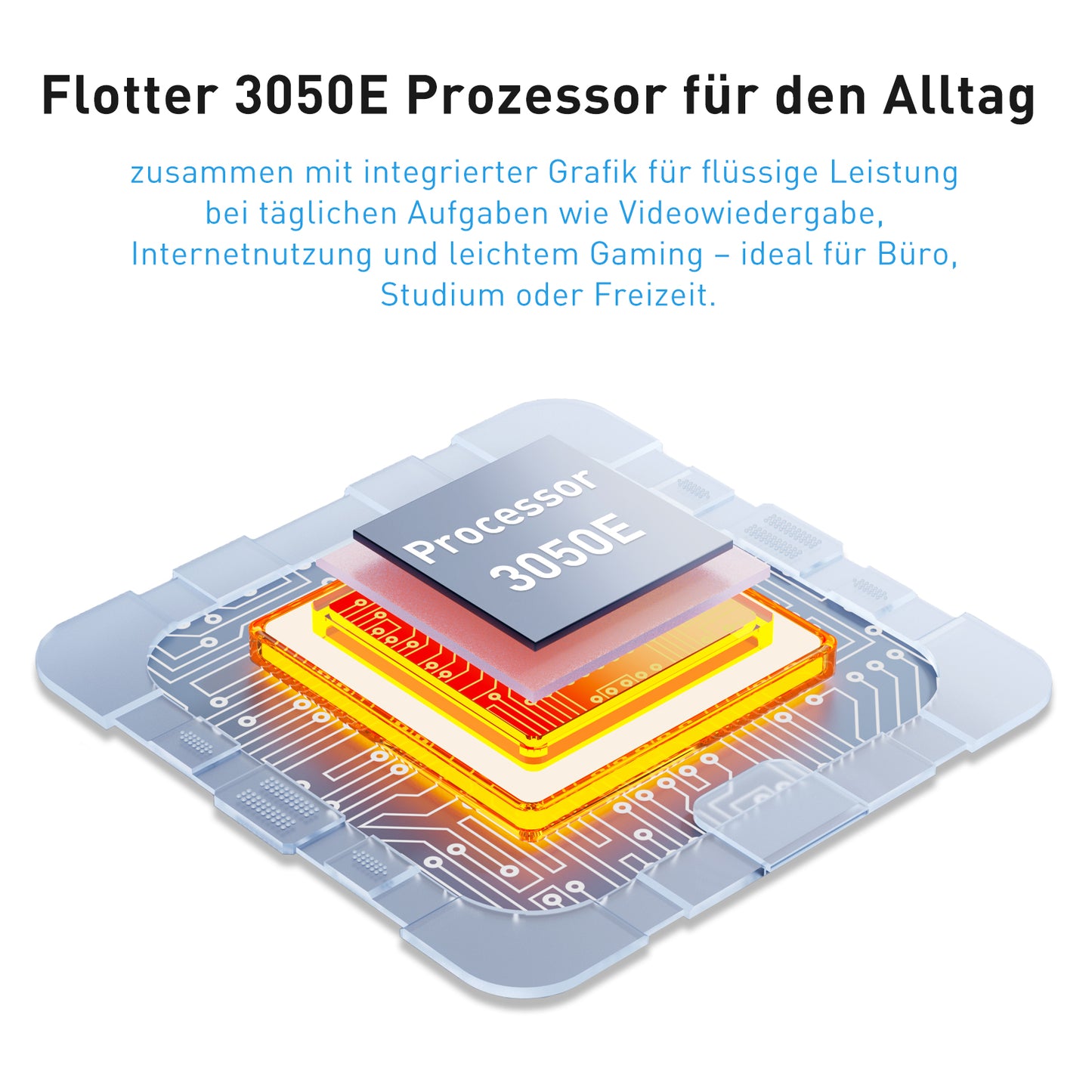 pryloxen Laptop 15.6 Zoll, 16GB DDR4 512GB SSD, Dual-Core 3050E (bis zu 2.80 GHz), Notebook Mit Fingerabdrucksensor, Illuminated Keyboard, Doppellautsprecher, HDMI, Laptop für Schüler und Büro