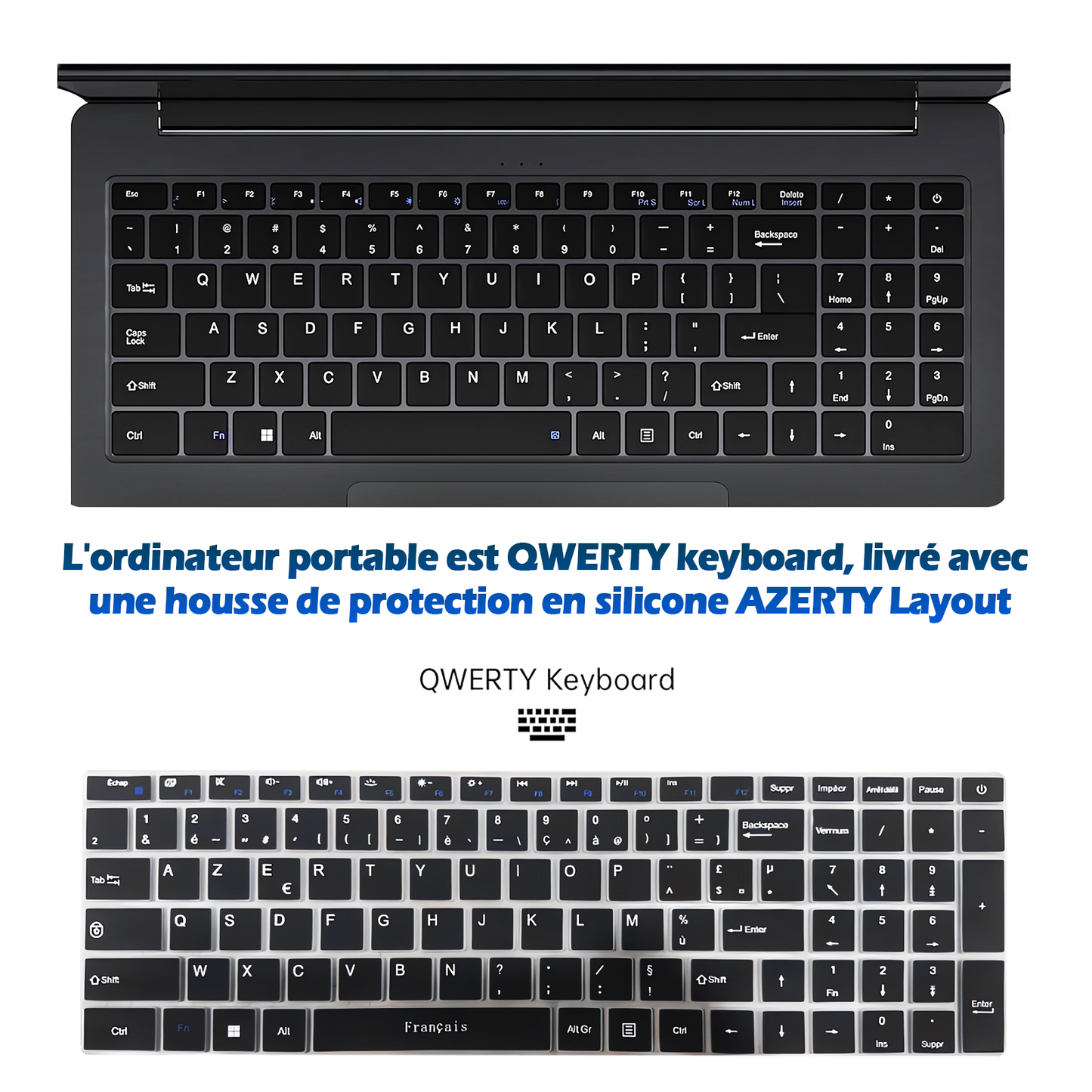 Ordinateur Portable 16 Pouces avec Processeur Ryzen 5 3500U, 16 Go RAM, 512 Go SSD, Écran IPS 1920x1200, WiFi 6, Bluetooth 5.3, 5000mAH 57.75Wh
