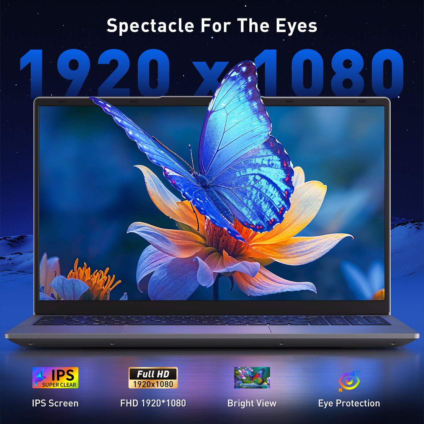 Pryloxen 15.6" Laptop, Win11 Pro Computer, Business Laptop 3250C CPU, 16GB RAM 512GB SSD, Backlit Keyboard, silver