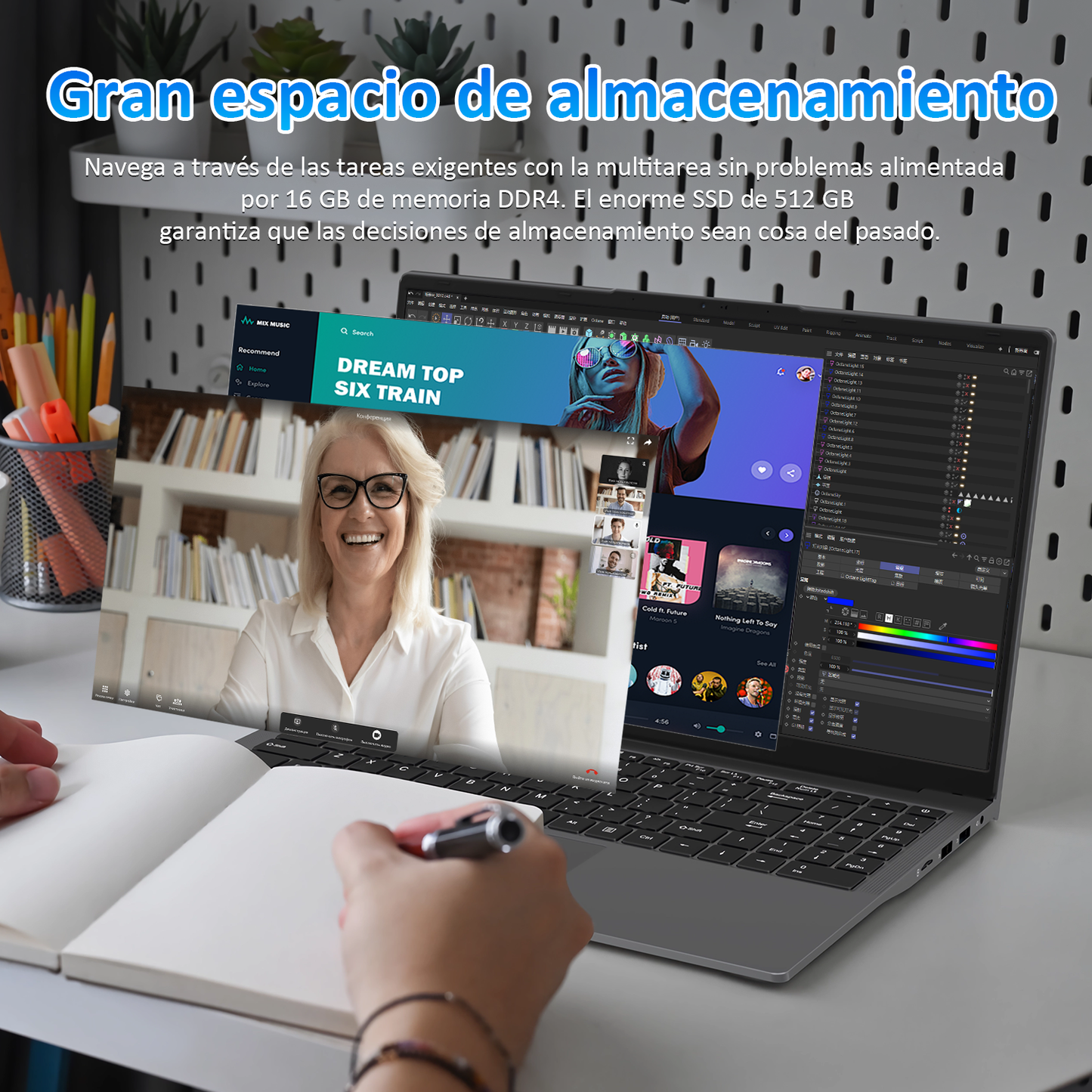 Ordenador portátil |Portátiles 15,6" Full HD | PC Ultra Delgado | Procesador 3050e Dual Core | 16 GB RAM | SSD 512 GB Ultra Rápido | Teclado Retroiluminado | Ideal para Oficina/Estudios | Plata