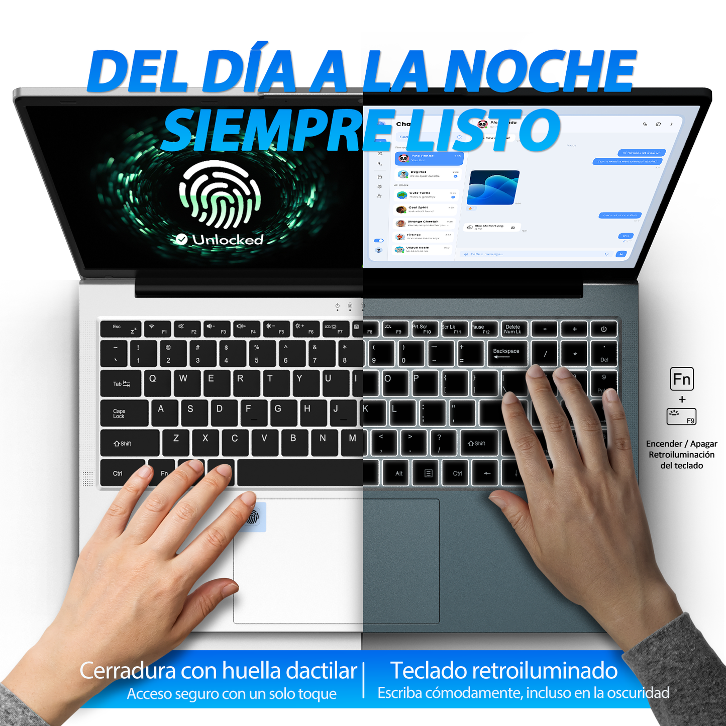 Ordenador portátil |Portátiles 15,6" Full HD | PC Ultra Delgado | Procesador 3050e Dual Core | 16 GB RAM | SSD 512 GB Ultra Rápido | Teclado Retroiluminado | Ideal para Oficina/Estudios | Plata